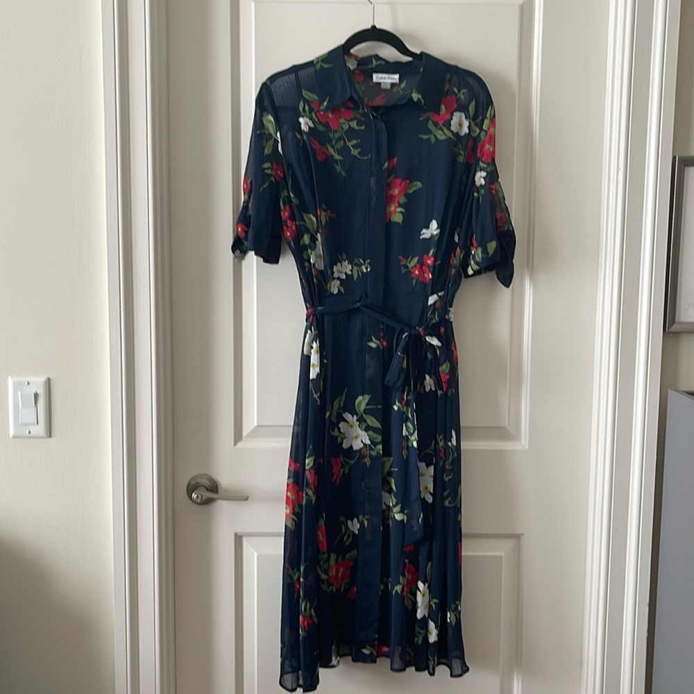 Calvin Klein Floral Shirt Dress